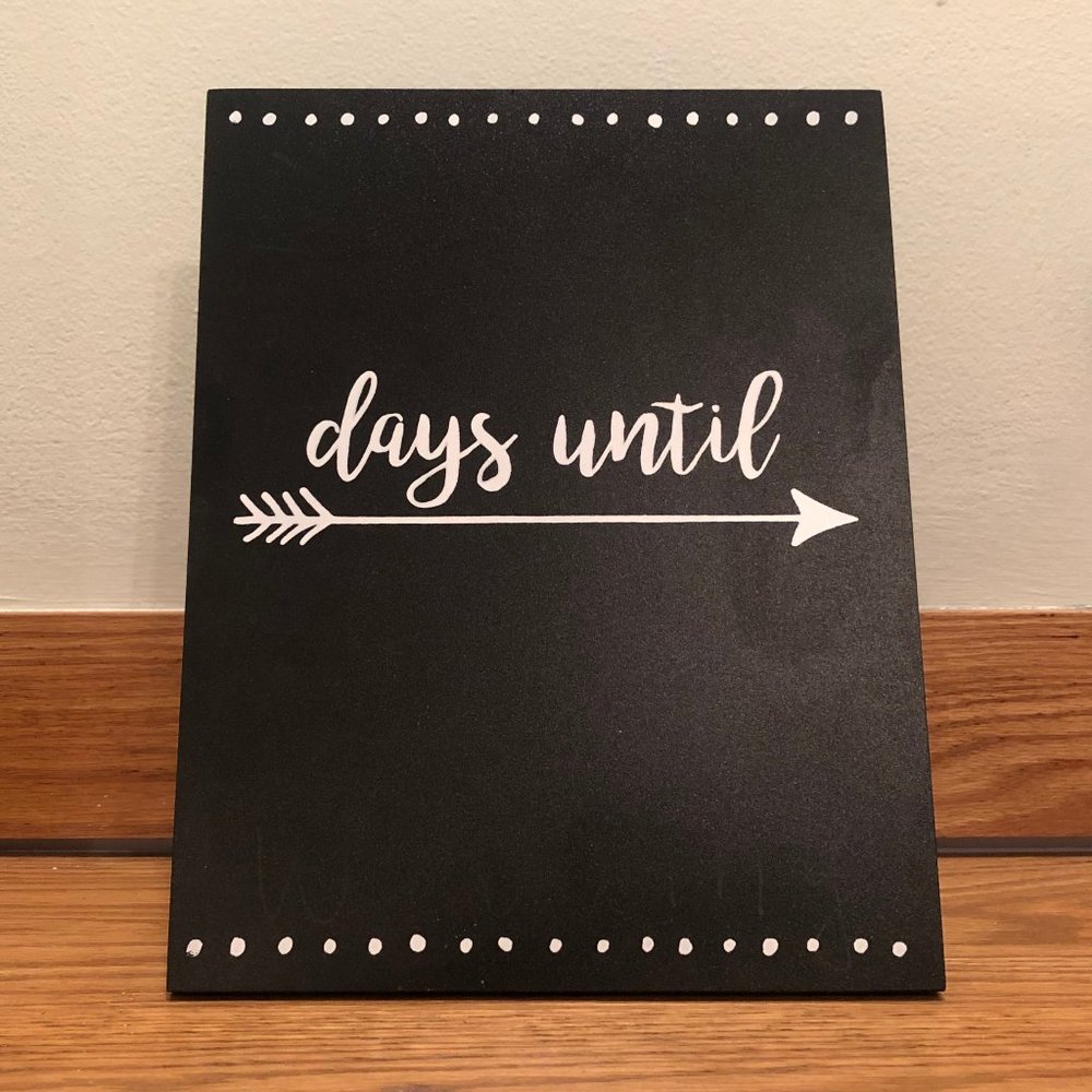 Chalkboard Countdown Board